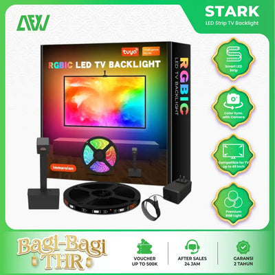 STARK LED Strip TV Backlight Smart RGBIC Ambient Light w/ Camera - h61