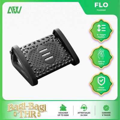 FLO Footrest Adjustable Ergonomic Pijakan Tatakan Kaki Sandaran Kaki Bawah Meja ALL FOR WORK