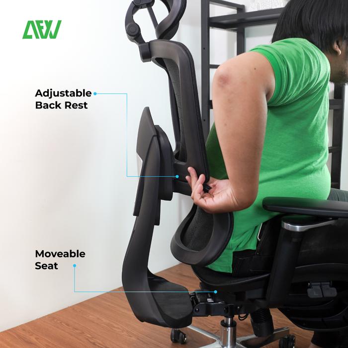 Kursi Kantor ORVILLUX Kursi Direktur Kursi Kerja Ergonomis