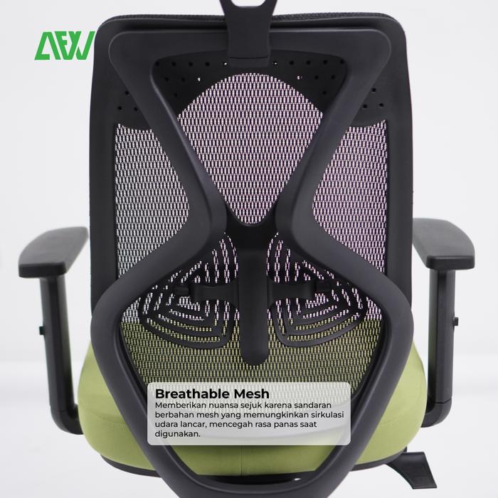 Kursi Kerja LYON Kursi Kantor Ergonomis Stylish Nyaman dan Adjustable