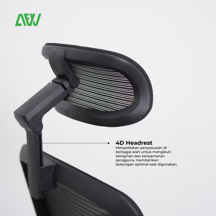 Kursi Kerja PARIS Kursi Kantor Ergonomis Stylish Nyaman dan Adjustable