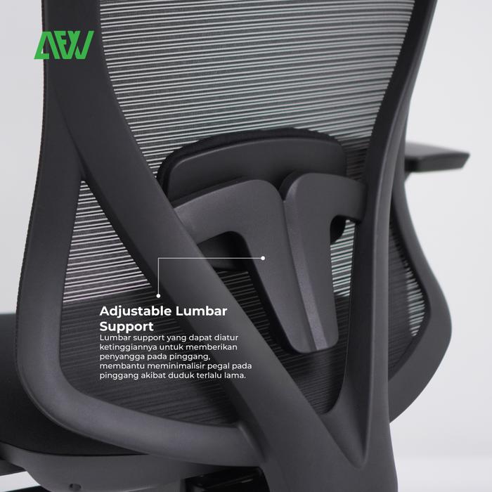 Kursi Kerja PARIS Kursi Kantor Ergonomis Stylish Nyaman dan Adjustable