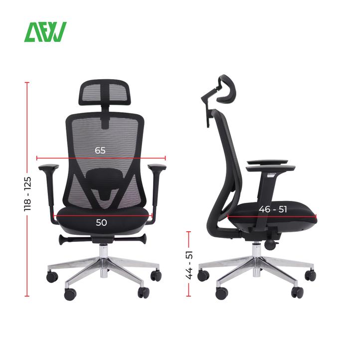 Kursi Kerja PARIS Kursi Kantor Ergonomis Stylish Nyaman dan Adjustable