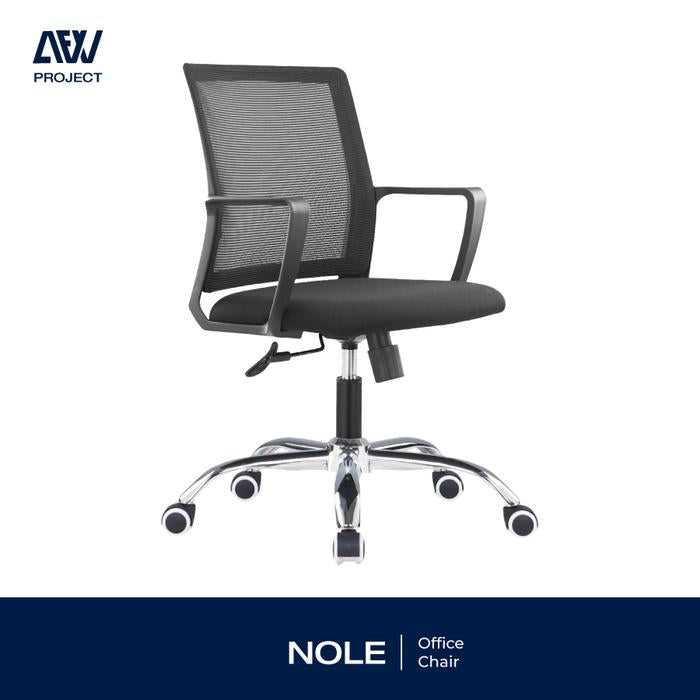 Kursi Kerja NOLE Kursi Kantor Nyaman dan Stylish Mesh Hitam