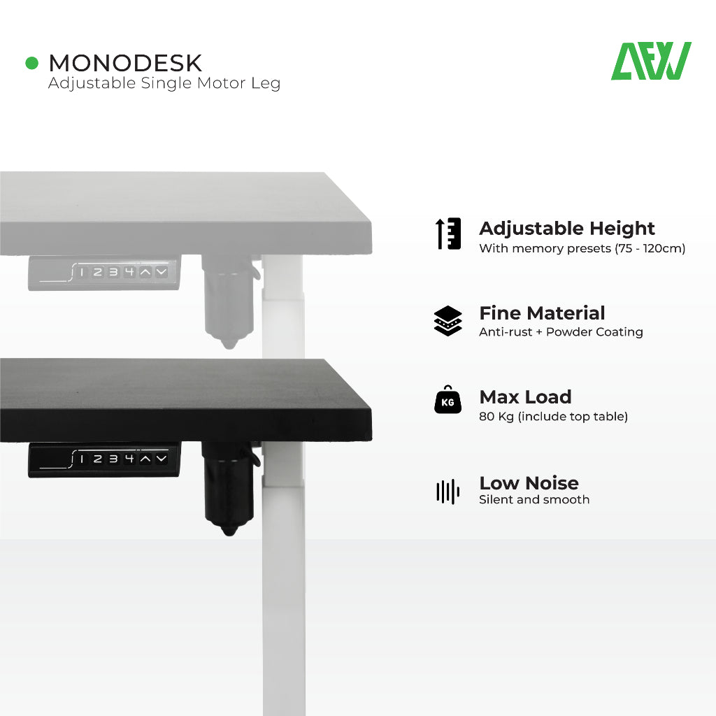 Kaki Meja Elektrik Adjustable