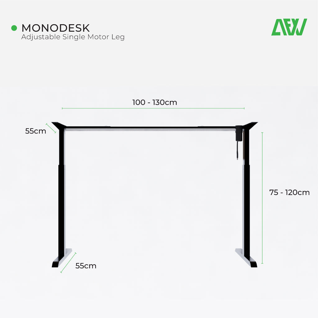 Kaki Meja Elektrik Adjustable